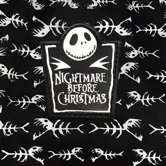 NEW Disney Nightmare Before Christmas Jack Pull String Bag Zip Pocket Backpack - Picture 2 of 9